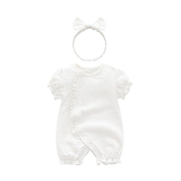 Load image into Gallery viewer, Baby Girls Solid Color Rompers Wholesale 220517115
