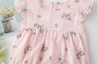 Load image into Gallery viewer, Baby Girls Flower Print Rompers Wholesale 220517116
