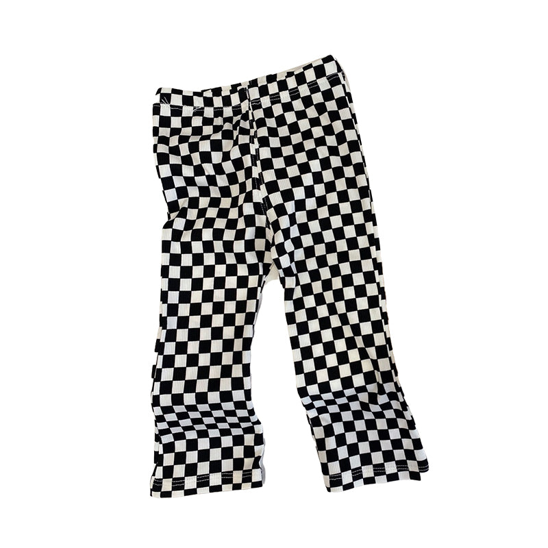 Baby Kid Girls Checked Pants Wholesale 220517134
