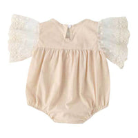 Load image into Gallery viewer, Baby Girls Solid Color Lace Rompers Wholesale 220517138
