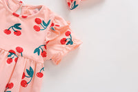 Load image into Gallery viewer, Baby Girls Fruit Print Rompers Wholesale 22051714
