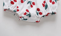 Load image into Gallery viewer, Baby Girls Fruit Print Rompers Wholesale 22051714
