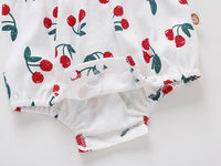 Load image into Gallery viewer, Baby Girls Fruit Print Rompers Wholesale 22051714
