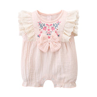 Load image into Gallery viewer, Baby Girls Bow Rompers Wholesale 220517148
