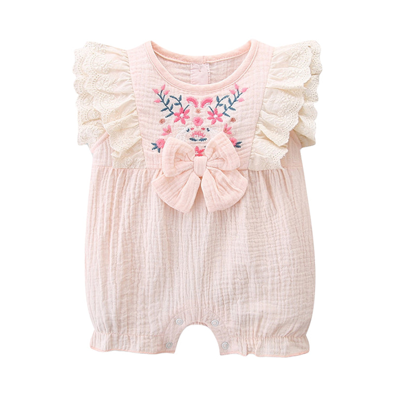 Baby Girls Bow Rompers Wholesale 220517148