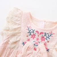 Load image into Gallery viewer, Baby Girls Bow Rompers Wholesale 220517148
