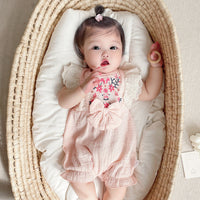 Load image into Gallery viewer, Baby Girls Bow Rompers Wholesale 220517148
