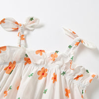 Load image into Gallery viewer, Baby Girls Flower Print Rompers Wholesale 22051715

