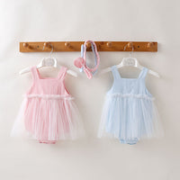 Load image into Gallery viewer, Baby Girls Solid Color Rompers Wholesale 22051716
