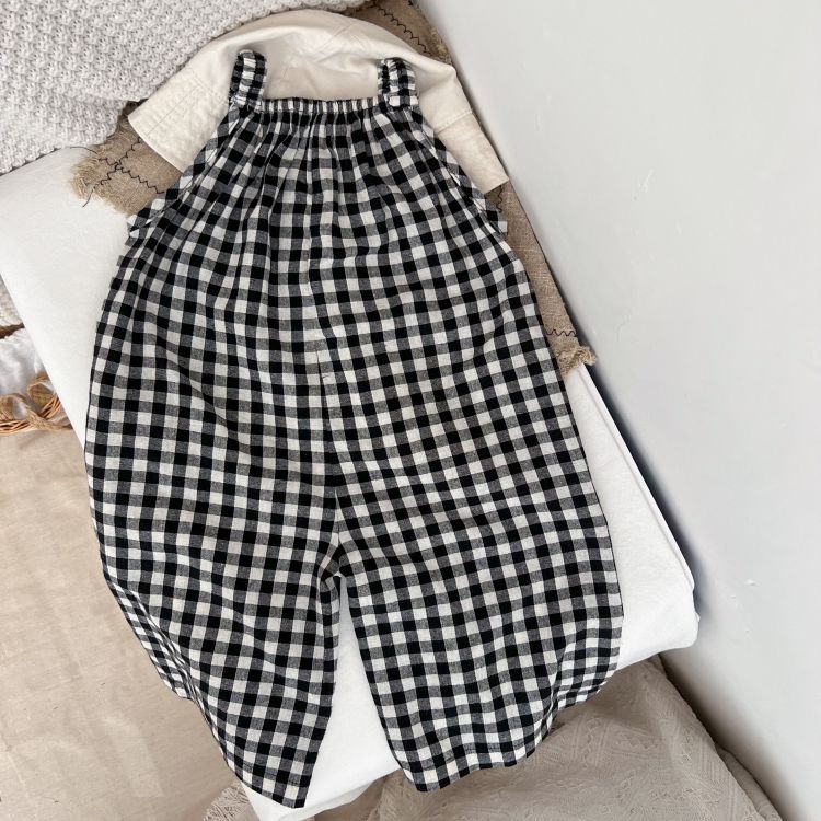 Baby Kid Unisex Checked Jumpsuits Wholesale 220517162