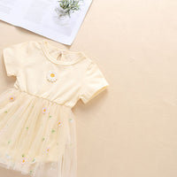 Load image into Gallery viewer, Baby Girls Flower Embroidered Rompers Wholesale 22051717
