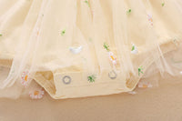 Load image into Gallery viewer, Baby Girls Flower Embroidered Rompers Wholesale 22051717
