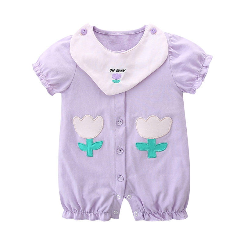 Baby Girls Embroidered Jumpsuits Wholesale 220517179