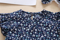 Load image into Gallery viewer, Baby Girls Flower Print Rompers Wholesale 22051718
