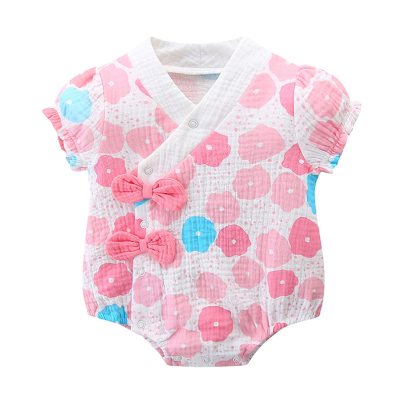 Baby Girls Print Rompers Wholesale 220517183