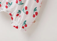 Load image into Gallery viewer, Baby Girls Flower Fruit Print Rompers Wholesale 22051719
