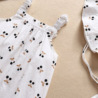 Load image into Gallery viewer, Baby Girls Flower Fruit Print Rompers Wholesale 22051719
