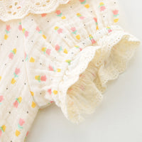 Load image into Gallery viewer, Baby Girls Flower Polka dots Print Rompers Wholesale 220517193
