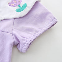Load image into Gallery viewer, Baby Girls Flower Embroidered Rompers Wholesale 220517197
