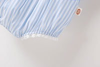 Load image into Gallery viewer, Baby Girls Striped Lace Rompers Wholesale 22051720
