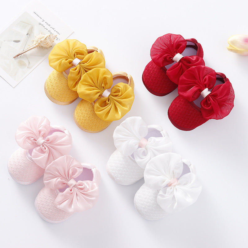Baby Girls Solid Color Bow Shoes Wholesale 220517225