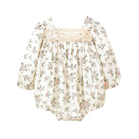 Load image into Gallery viewer, Baby Girls Flower Print Rompers Wholesale 22051723
