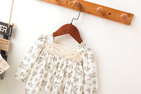 Load image into Gallery viewer, Baby Girls Flower Print Rompers Wholesale 22051723
