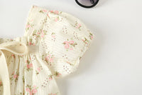 Load image into Gallery viewer, Baby Girls Flower Bow Print Rompers Wholesale 220517237
