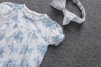 Load image into Gallery viewer, Baby Girls Flower Print Rompers Wholesale 22051724
