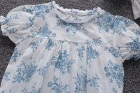 Load image into Gallery viewer, Baby Girls Flower Print Rompers Wholesale 22051724
