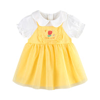 Load image into Gallery viewer, Baby Kid Girls Color-blocking Embroidered Dresses Wholesale 220517245
