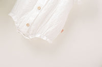 Load image into Gallery viewer, Baby Girls Solid Color Lace Rompers Wholesale 22051725
