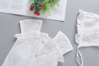 Load image into Gallery viewer, Baby Girls Solid Color Lace Rompers Wholesale 22051725
