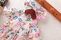 Load image into Gallery viewer, Baby Girls Flower Print Rompers Wholesale 22051727
