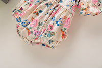 Load image into Gallery viewer, Baby Girls Flower Print Rompers Wholesale 22051727
