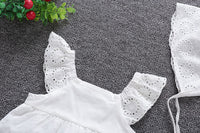 Load image into Gallery viewer, Baby Girls Solid Color Rompers Wholesale 22051728
