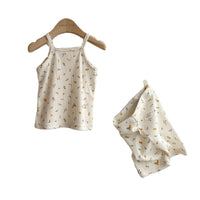 Load image into Gallery viewer, 2 Pieces Set Baby Girls Flower Print Tank Tops And Shorts Wholesale 220517285
