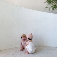 Load image into Gallery viewer, 2 Pieces Set Baby Girls Flower Print Tank Tops And Shorts Wholesale 220517285
