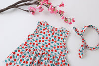 Load image into Gallery viewer, Baby Girls Fruit Print Rompers Wholesale 22051730
