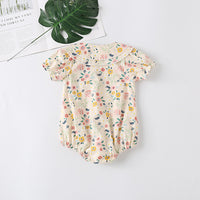 Load image into Gallery viewer, Baby Girls Flower Print Rompers Wholesale 22051732
