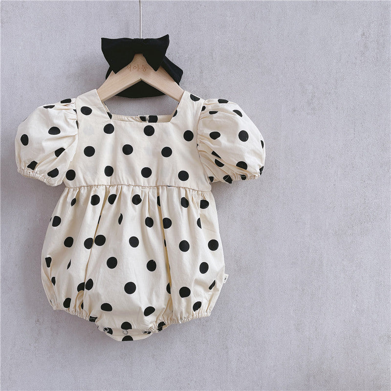 Baby Kid Girls Polka dots Print Rompers Dresses Wholesale 22051742