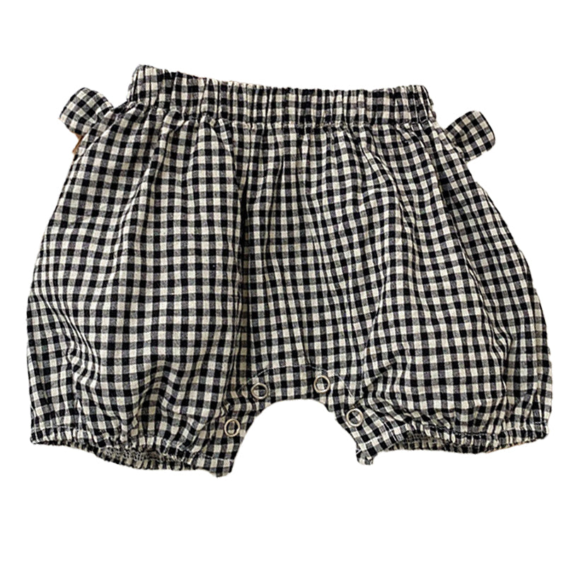 Baby Kid Unisex Checked Print Shorts Wholesale 22051761