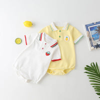 Load image into Gallery viewer, Baby Unisex Striped Fruit Rompers Wholesale 22051781
