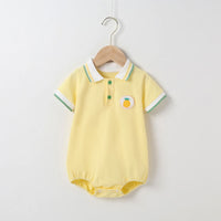 Load image into Gallery viewer, Baby Unisex Striped Fruit Rompers Wholesale 22051781
