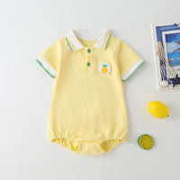 Load image into Gallery viewer, Baby Unisex Striped Fruit Rompers Wholesale 22051781
