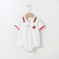 Load image into Gallery viewer, Baby Unisex Striped Fruit Rompers Wholesale 22051781
