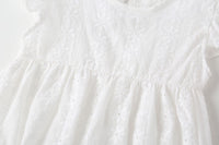 Load image into Gallery viewer, Baby Girls Solid Color Lace Rompers Wholesale 22051782
