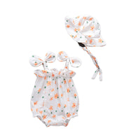 Load image into Gallery viewer, Baby Girls Flower Print Rompers Wholesale 22051785
