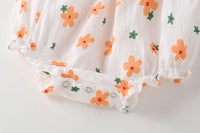 Load image into Gallery viewer, Baby Girls Flower Print Rompers Wholesale 22051785

