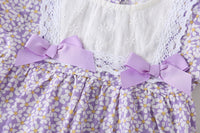 Load image into Gallery viewer, Baby Girls Flower Bow Print Rompers Hats Wholesale 22051787
